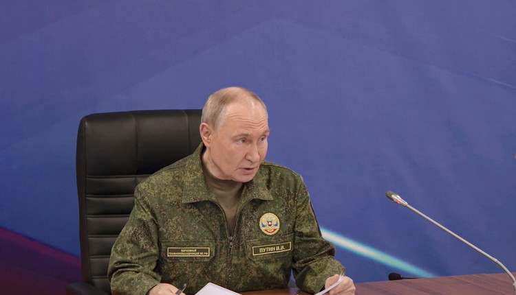 Putin przemówił w punkcie dowodzenia sił zbrojnych Rosji. Zero zainteresowania"