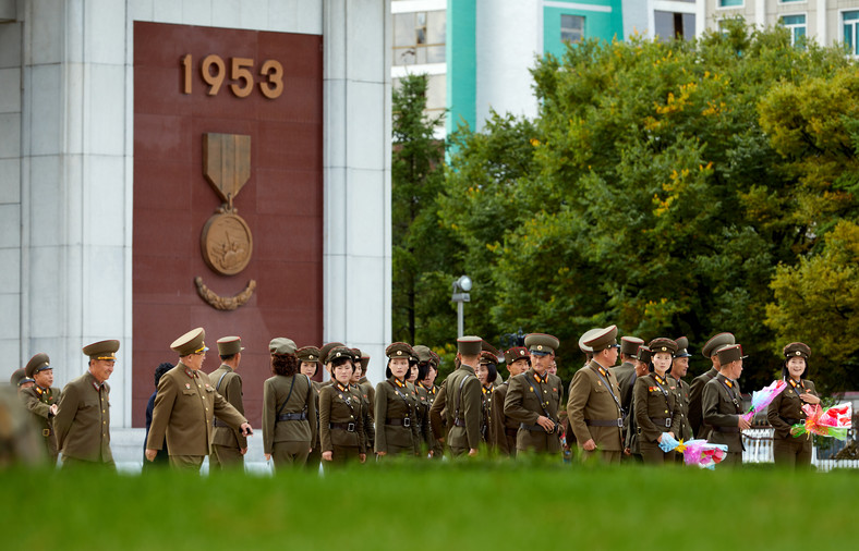 Żołnierki i żołnierze z Korei Północnej