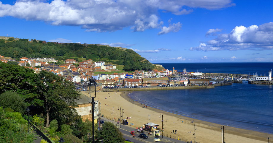 15. Scarborough Beach — Scarborough, North Yorkshire: Travellers frequent this "very clean" beach on clear days for castle views. "The coloured beach huts are great too," one user wrote.