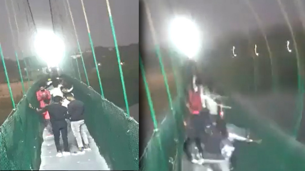 W Indiach zawalił się most. Przerażające nagranie z chwili tragedii 