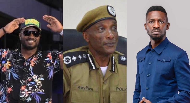 Bebe Cool, Gen Kale Kayihura and Bobi Wine