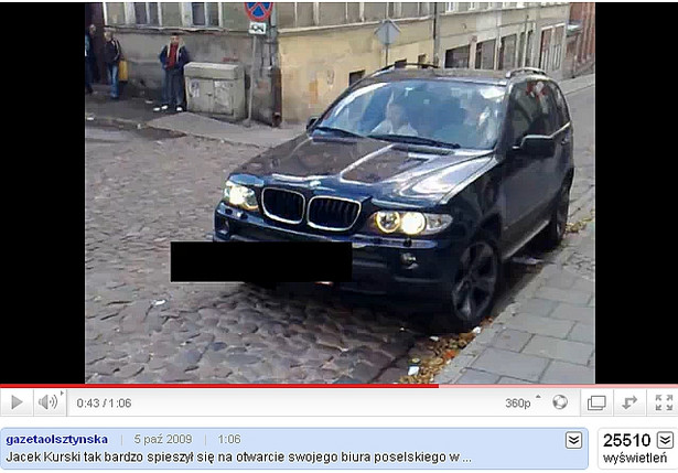 Licytują BMW Kurskiego. Bo nie przeprosił