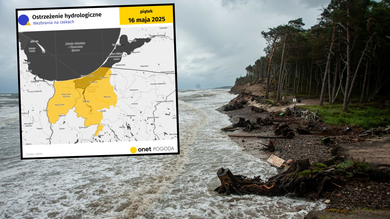 Cofka na północy Polski. Wstrzymano kursowanie promów, a IMGW wydał żółty alert