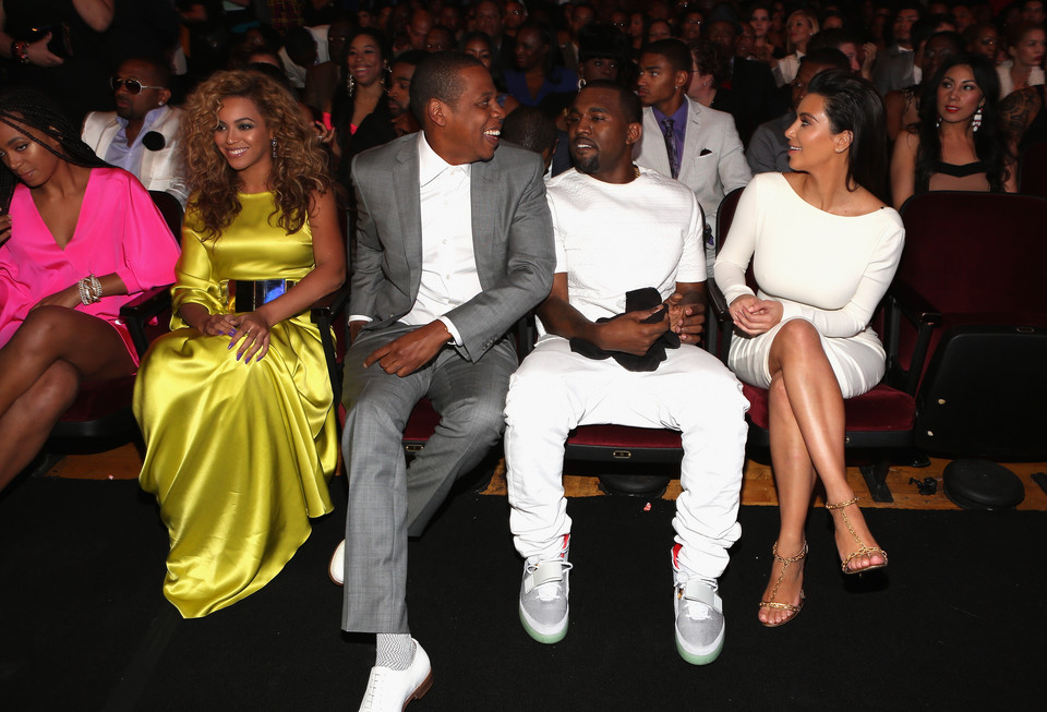 Beyonce, Jay-Z, Kanye West i Kim Kardashian (fot. Getty Images)