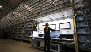 Inside of a Walmart warehouse.Suzanne Kreiter/The Boston Globe via Getty Images