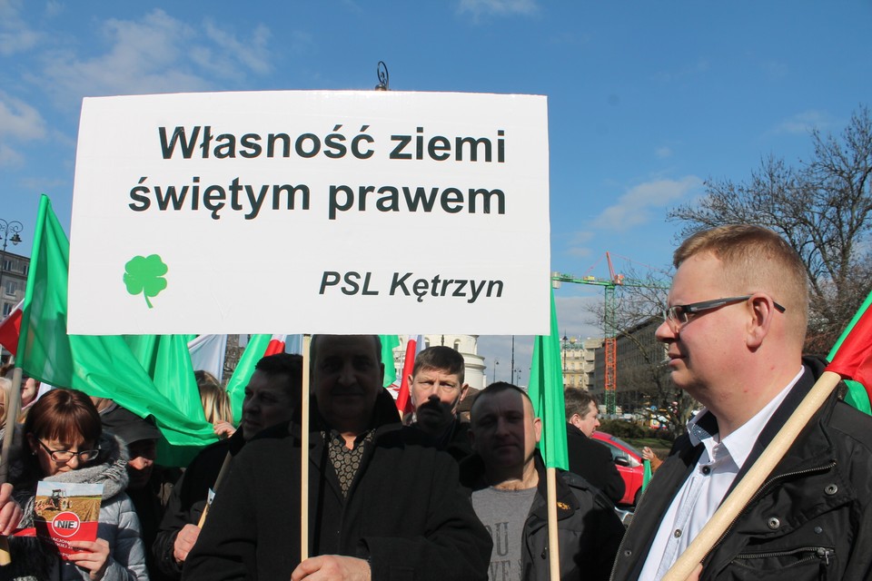 Protest rolników w Warszawie