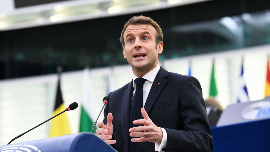 Prezydent Macron mówił w Strasburgu o celach na czas prezydencji francuskiej w UE