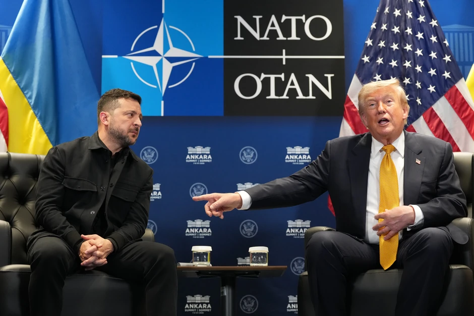 Volodimir Zelenski i Donald Tramp na marginama NATO samita u Ankari