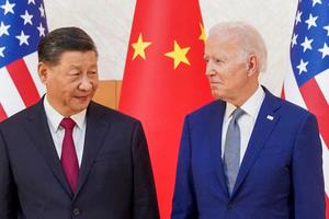 Xi Jinping i Joe Biden podczas szczytu G20 na Bali. 14 listopada 2022 r.