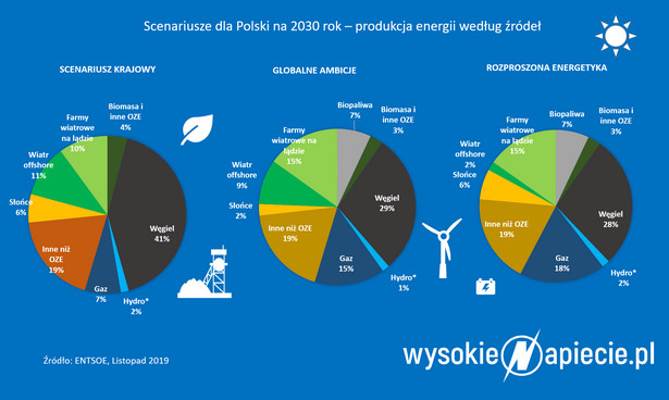 Miks energetczny w Polsce w 2030 roku
