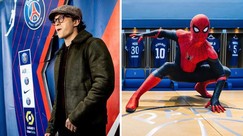 PSG welcomes Tom Holland as the Spider-Man Star poses in Iconic costume (Photos)