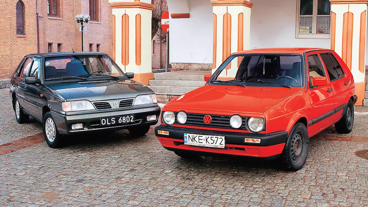 FSO Polonez Caro Plus kontra VW Golf II