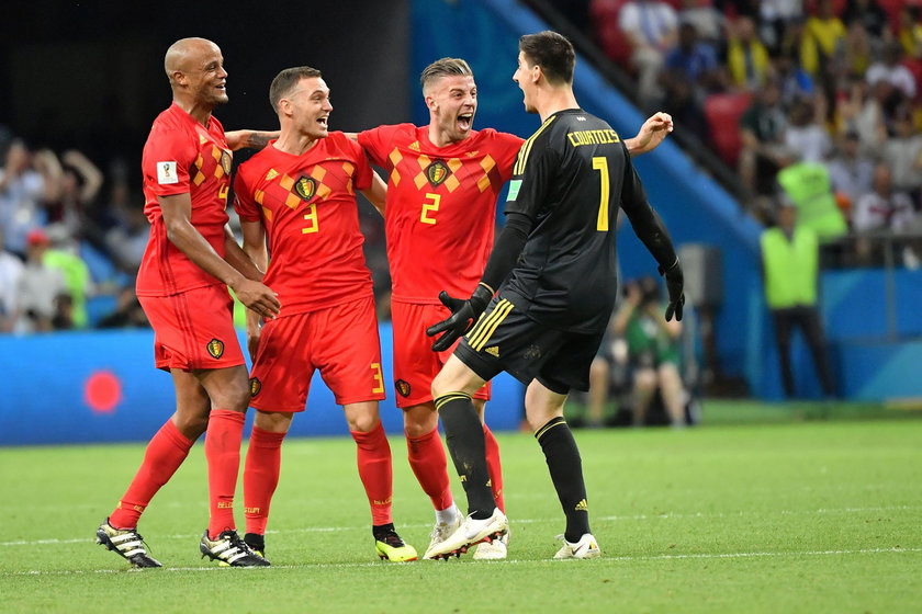 Belgia radość ze zwycięstwa nad Brazylia