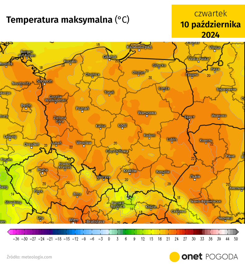 W czwartek temperatura sięgnie nawet 22-24 st. C