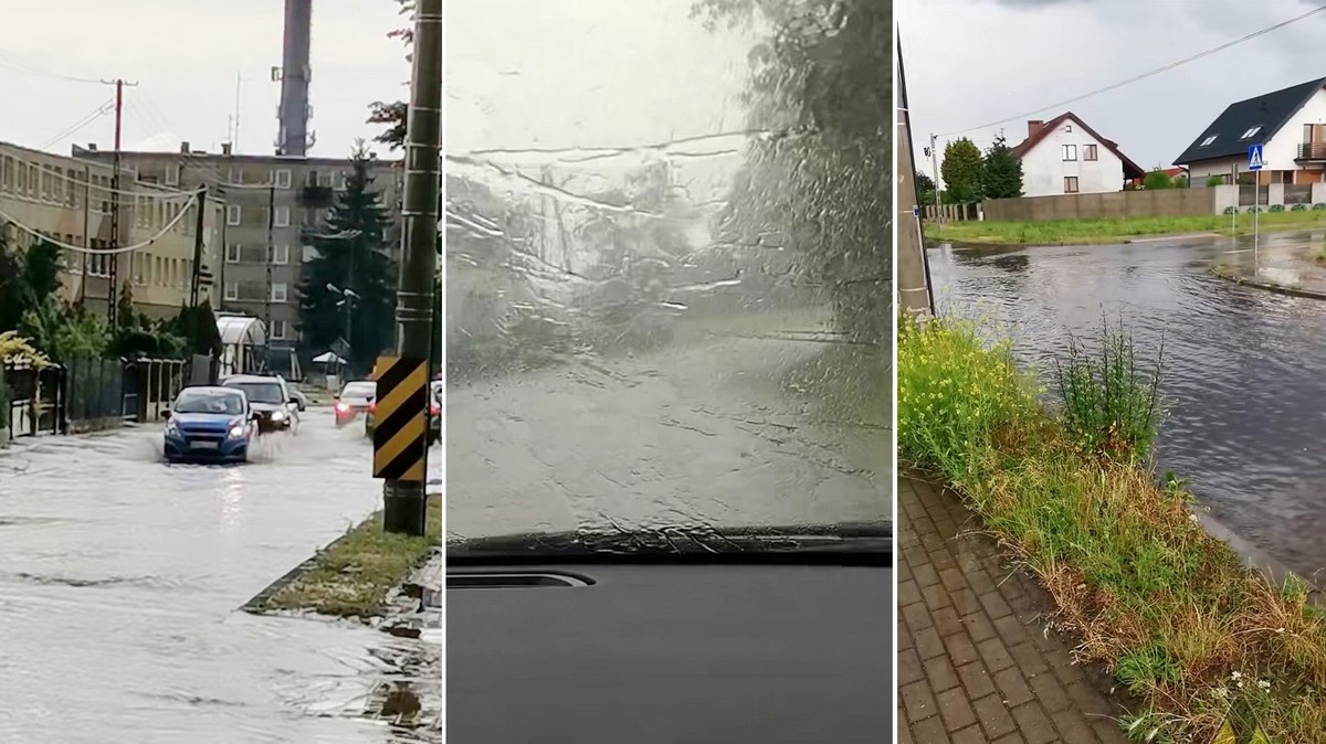 Nadciągnęły groźne burze. Pierwsze podtopienia, sł