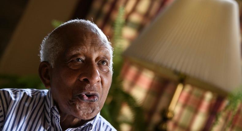 Dan Smith, 88, represents a living link to the nation's dark past: his father Abram was born a slave, 157 years ago