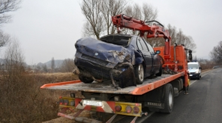 A sofőr életét vesztette a kórházban /Fotó: police.hu