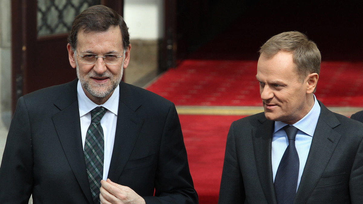 Polska i Hiszpania będą działały wspólnie w sprawie nowego wieloletniego budżetu UE - zapowiedział premier Donald Tusk po rozmowach z szefem rządu Hiszpanii Mariano Rajoyem. Warszawa i Madryt będą sojusznikami m.in. w sprawie unijnej polityki spójności.