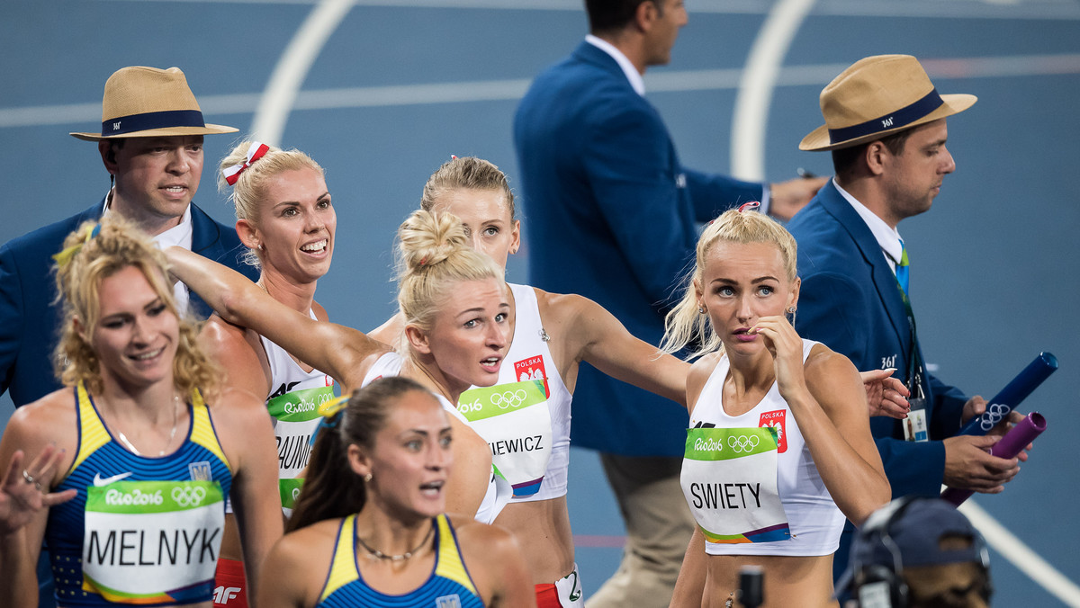 Kobieca sztafeta 4x400 metrów, biegnąca w składzie: Małgorzata Hołub, Patrycja Wyciszkiewicz, Iga Baumgart i Justyna Święty, zajęła siódme miejsce w finale igrzysk olimpijskich w Rio de Janeiro.