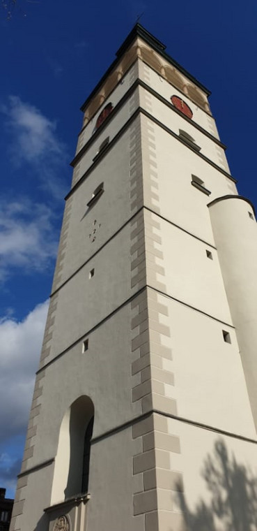 Wieża konkatedry w Żywcu 
