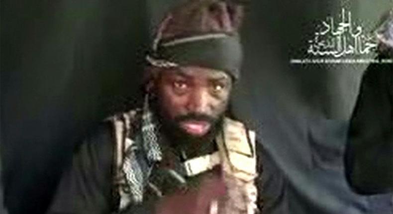 Boko Haram leader Abubakar Shekau makes a statement at an undisclosed location in video released on YouTube by Islamist group