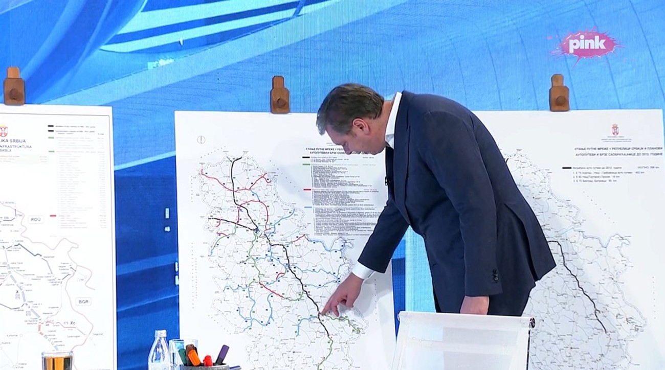 "Hoćemo bolje da se spojimo za Bosnom i Crnom Gorom" Vučić o izgradnji puteva i pruga: "Pregovaramo sa Grcima da se radi do Soluna"