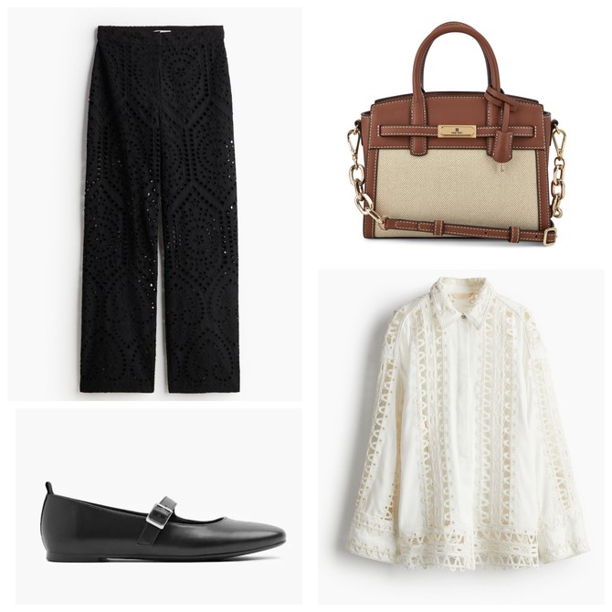 Košulja i pantalone „H&M“, tašna „Nine West“, baletanke „Deichmann“