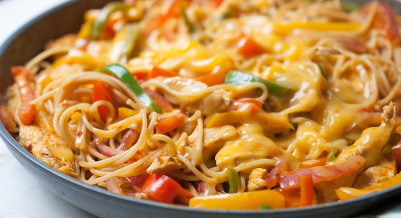 Chicken Fajita Pasta Recipe [Tablespoons]