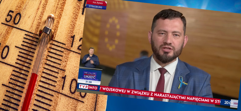 Wpadka europosła w TVP Info. "Temperatura wzrośnie o 700 st. C rocznie"