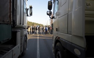 Ukraina: Górnicy zakończyli się blokadę na granicy z Polską