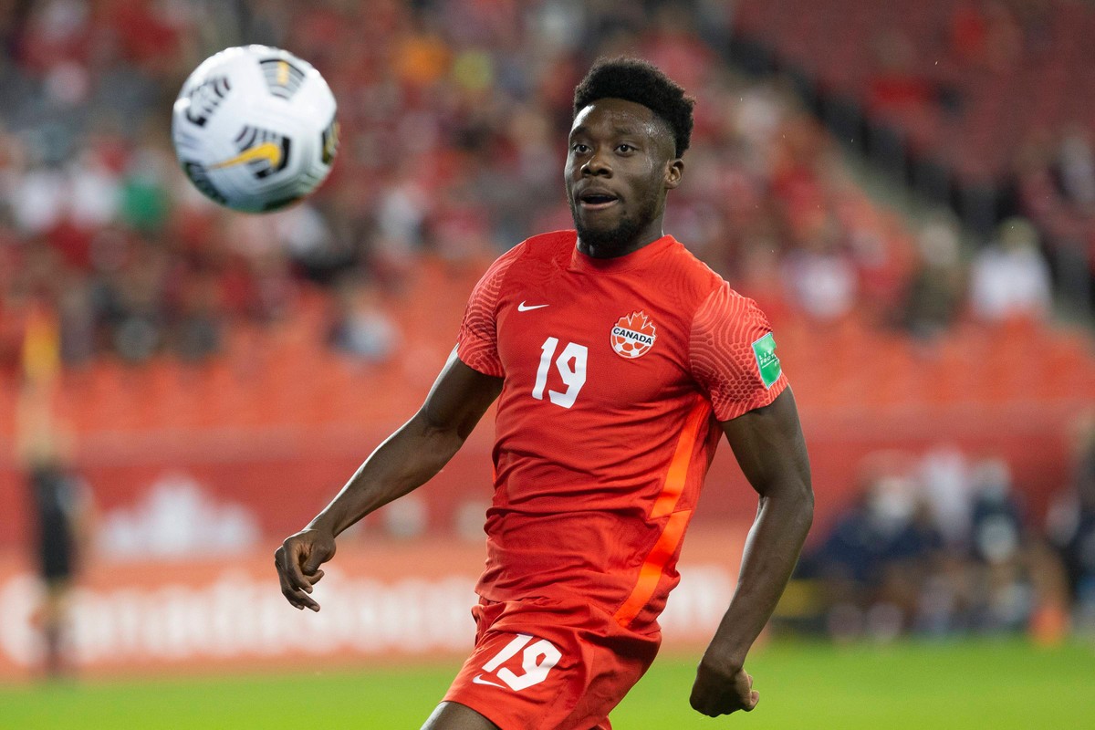Piłkarz reprezentacji Kanady Alphonso Davies