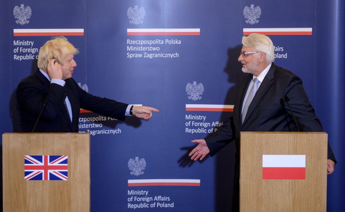 Boris Johnson i Witold Waszczykowski