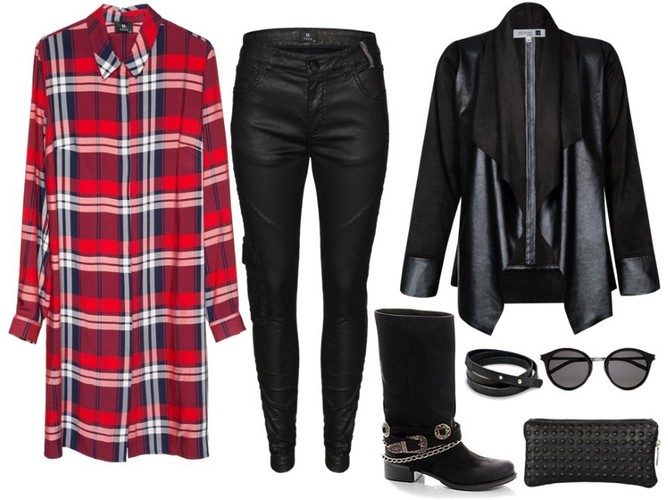 STYLIZACJE z ubraniami w kratę