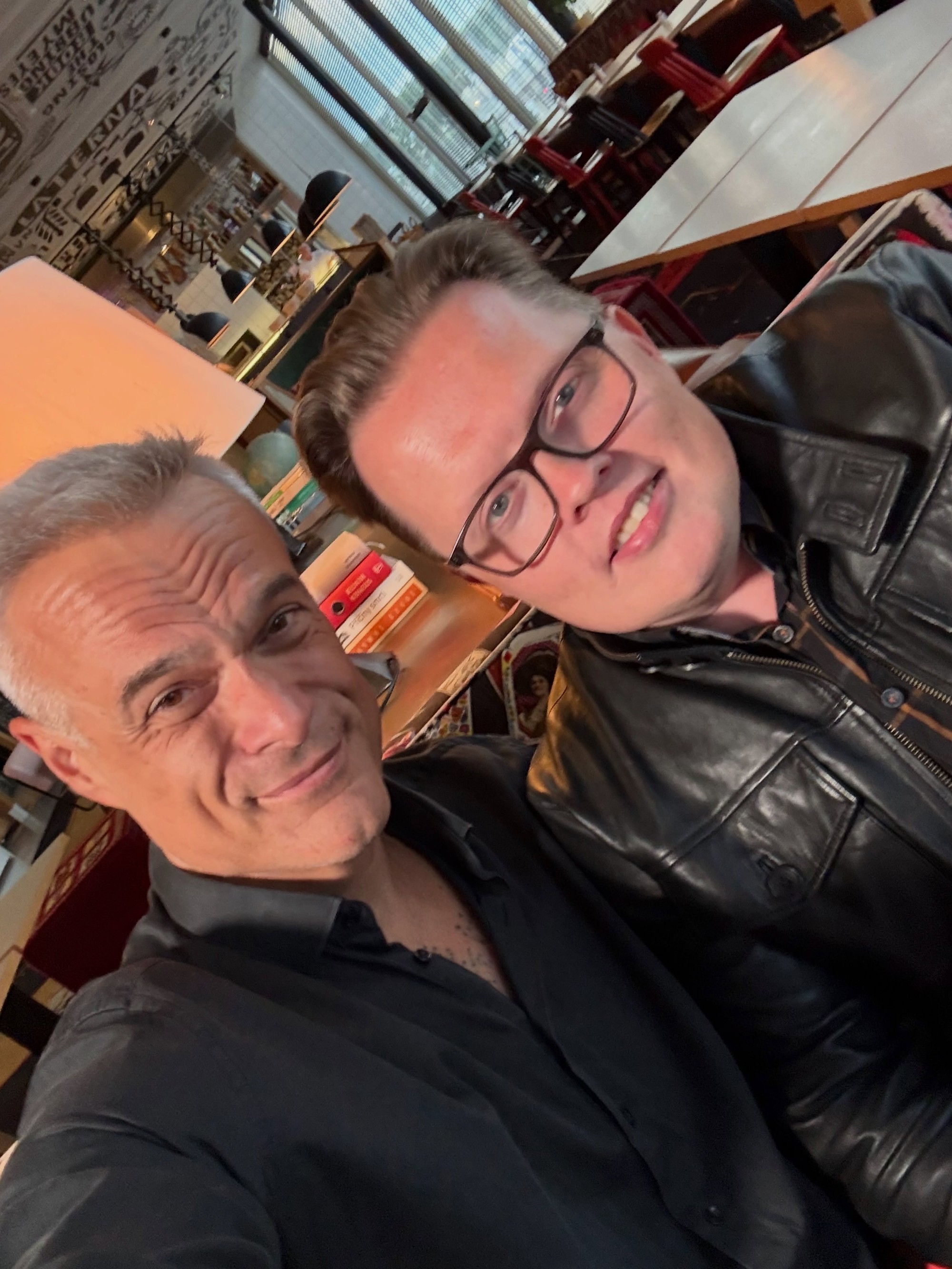 Hudobný producent Jaro Slávik a spevák Angelo Kelly.