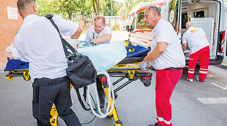 Vanesszát csütörtökön szálíltották a szegedi klinikára Burgaszból/Fotó: MTI - Rosta Tibor