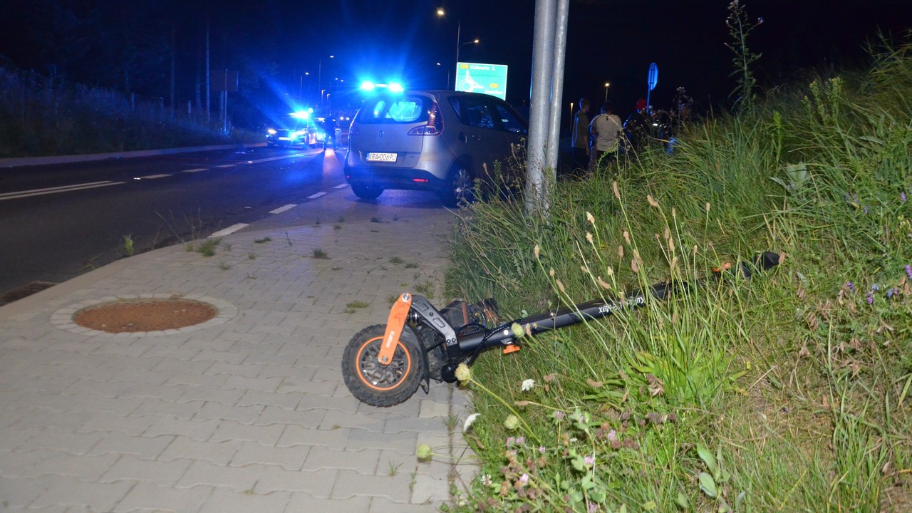 17-latek na hulajnodze nie ustąpił pierwszeństwa. Jest w szpitalu
