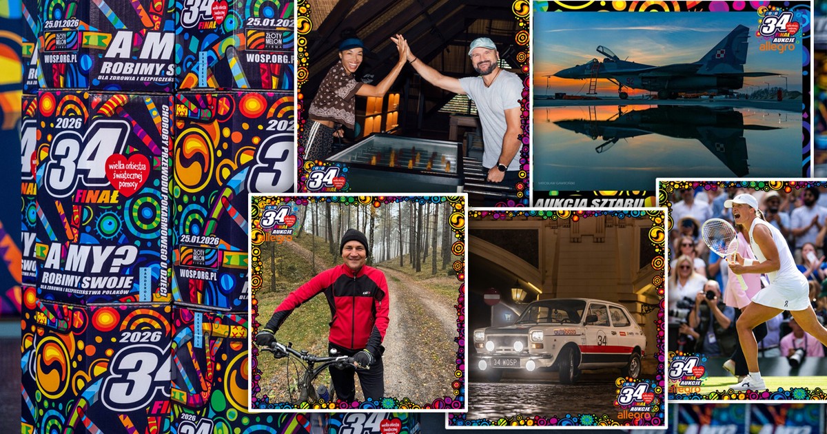 Gorąca dziesiątka 34 finału WOŚP. Licytacje idące na rekord