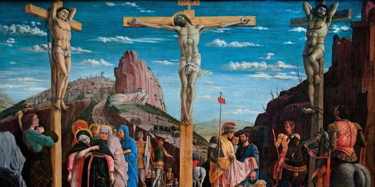 Ukrzyżowanie Chrystusa, Andrea Mantegna (1431-1506, Wlochy)