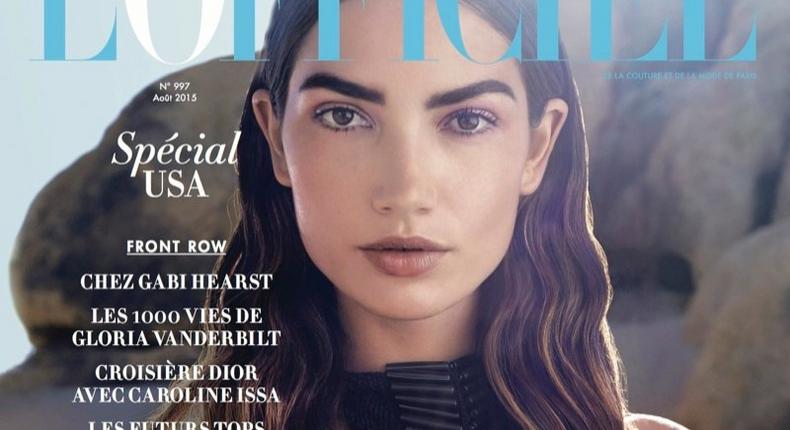 Lily Aldridge covers L'Officiel Paris August 2015 issue