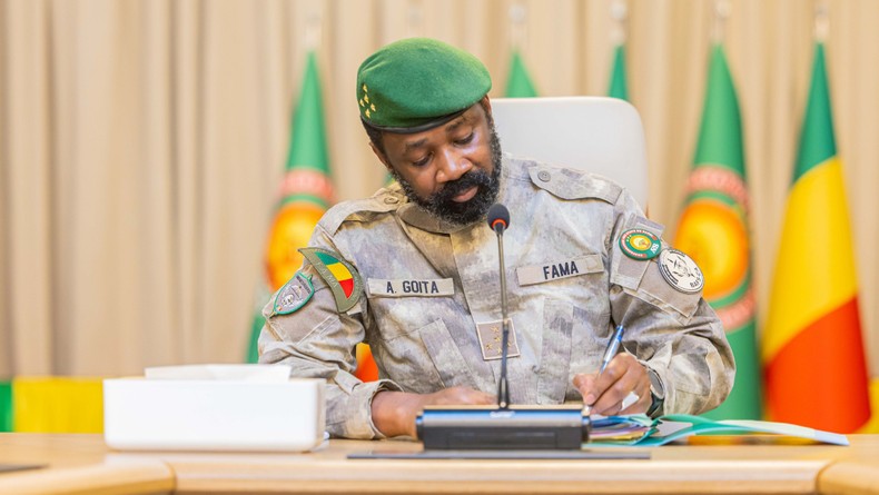 Republic of Mali's Junta Leader, General Assmi Goita. [X, formerly Twitter/@PresidenceMali]