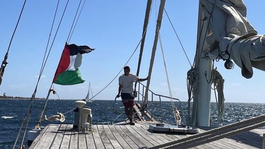 Ognjen Marković na brodu Adara dok su plovili ka Gazi | Foto: Sadakat Kan