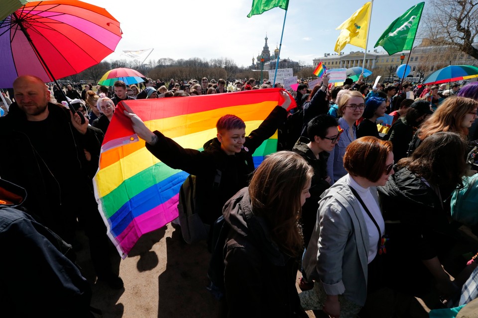 RUSSIA WORLD LABOUR DAY (May Day demonstration in St. Petersburg)