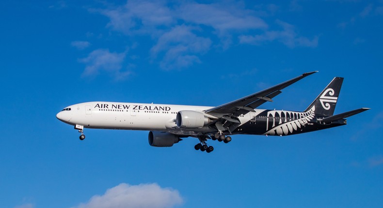 Air New Zealand Boeing 777.Nicolas Economou/NurPhoto via Getty Images