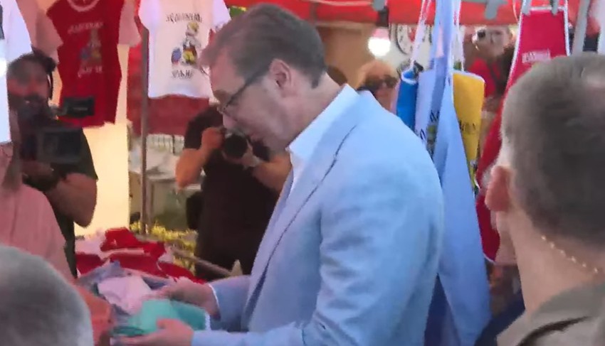 Aleksandar Vučić na manifestaciji "Belmužijada" u Svrljigu