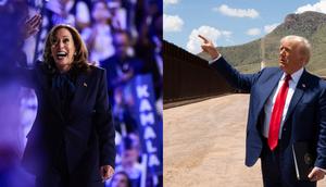 Vice President Kamala Harris has the momentum in the race for the White House, but former President Donald Trump could easily stage a comeback.Joe Raedle and Rebecca Noble/Getty Images