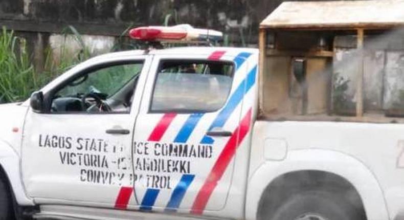 A Lagos Police van [Sahara Reporters]