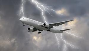 During an impact, lightning strikes a part of the plane, such as the nose or wingtip, and then travels along the entire body (image used for illustrative purpose) [Shutterstock]