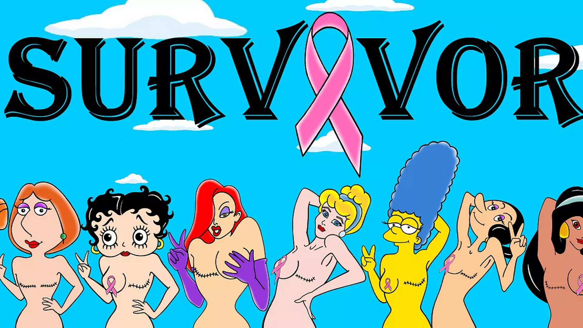 Popularne postaci z kreskówek w walce z rakiem! Przypominają o profilaktyce i solidaryzują się z chorymi kobietami