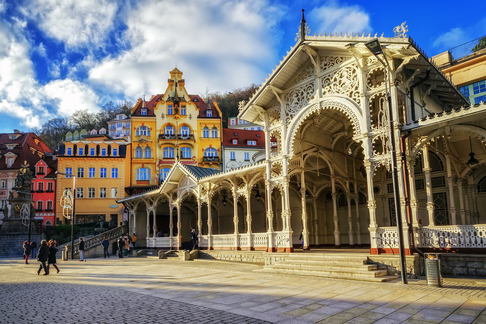 České kúpeľné mesto Karlove Vary.