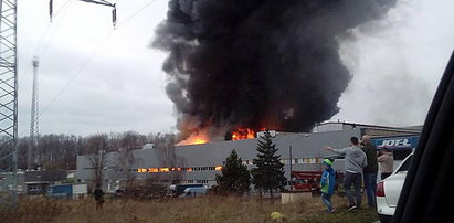 Pożar fabryki na Dolnym Śląsku